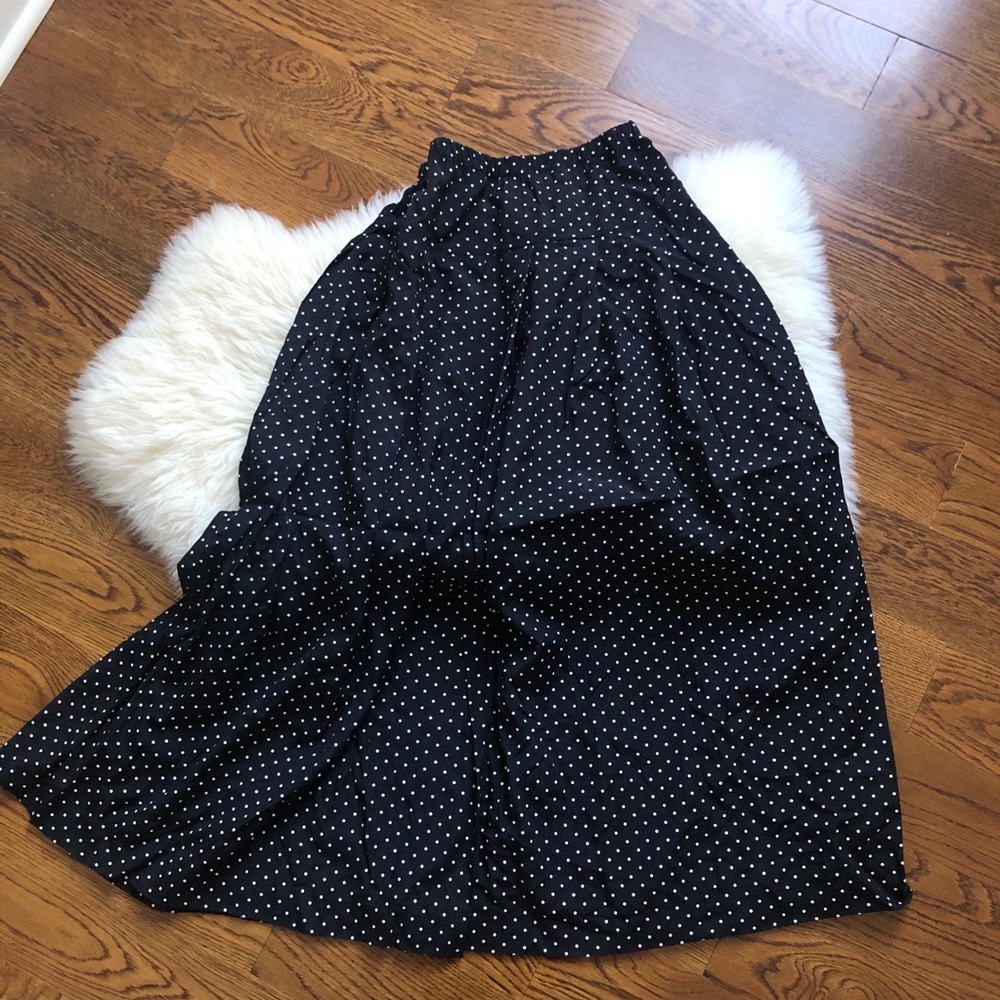 Polkadot maxi skirt